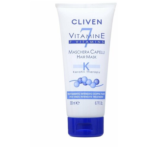 Маска для волос Cliven 7 Vitamine с кератином 200 мл.