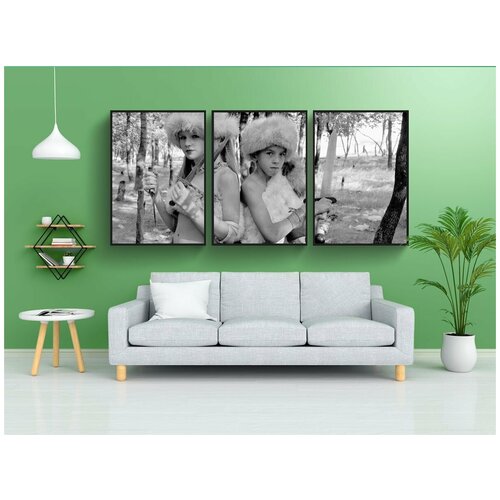 фото Набор модулных постеров для интерьера "тропа, война, викинги" 60x90 см. в тубусе, без рамки lotsprints