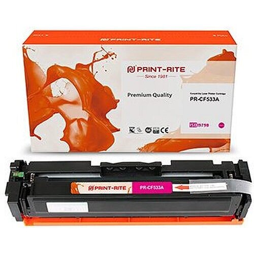 Картридж лазерный Print-Rite TFH933MPU1J PR-CF533A CF533A пурпурный (900стр.) для HP LJ M180n/M181fw картридж aquamarine cf533a magenta new chip для hp