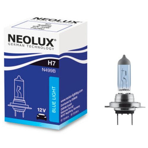 фото Лампа галогенная neolux blue light h7 12v 55w px26d, 1 шт.