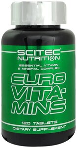 Scitec Nutrition Euro Vita-Mins (120 таб.), 255.4 г, 120 шт.