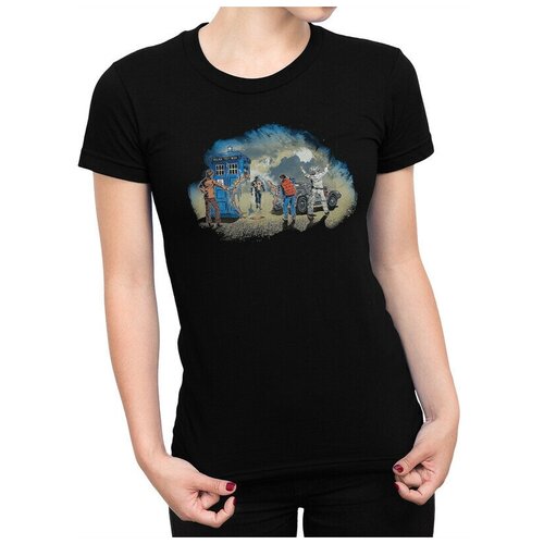 фото Футболка dreamshirts путешественники во времени женская черная s dream shirts