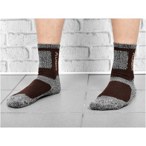 Мужские термоноски Аляска (1 пара), размер 42-48, коричневый