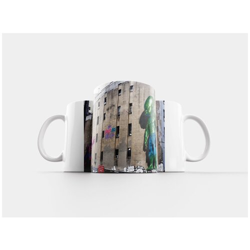 фото Кружка "графика, теги, городской ландшафт" 320 мл lotsprints