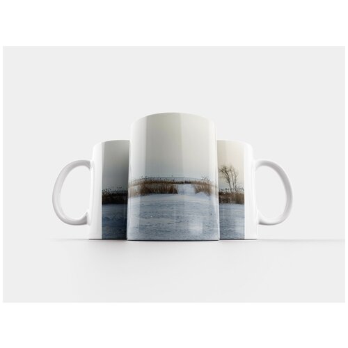 фото Кружка "поле, зима, древесина" 320 мл lotsprints