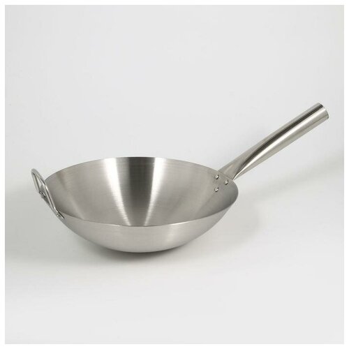 Сковорода-Wok из нержавеющей стали Hanna Knvell Chief 6 л d36 см с ручкой 1662₽