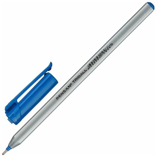 Ручка шариковая неавтоматическая PENSAN TRIBALL -синяя-1,0мм EN7, 12 шт.