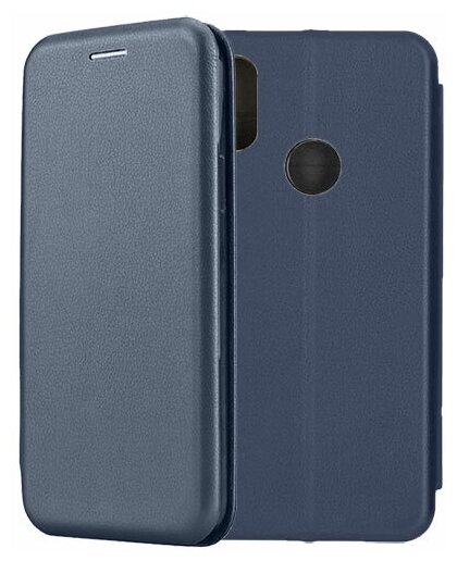 Чехол-книжка Fashion Case для Xiaomi Redmi Note 7 / Pro темно-синий