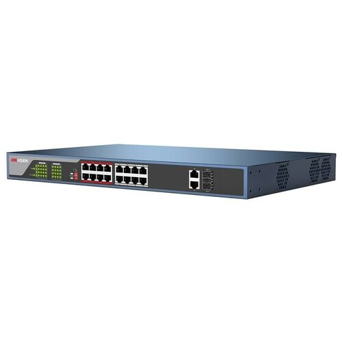 Коммутатор Hikvision DS-3E0318P-EMB 17x100Mb 1SFP 16PoE 135W неуправляемый 2787000₽