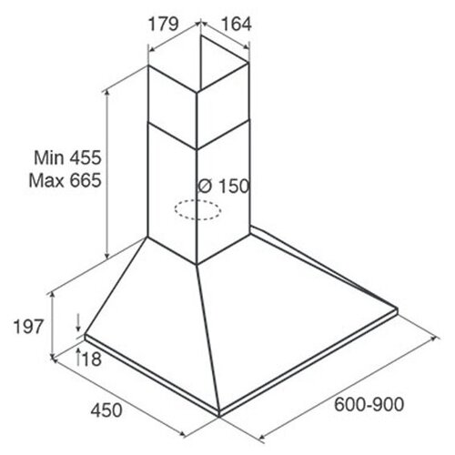 Кухонная вытяжка Jetair Gaia IXA90 нержавеющая сталь 1729000₽