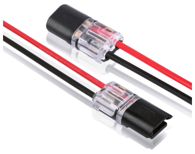 Разъем для проводов 22-20AWG 2 контакт/ cоединитель для проводов 2-контактный/ обжимные съемные клеммы для кабеля/ быстроразъемные соединители для проводов/ 20шт