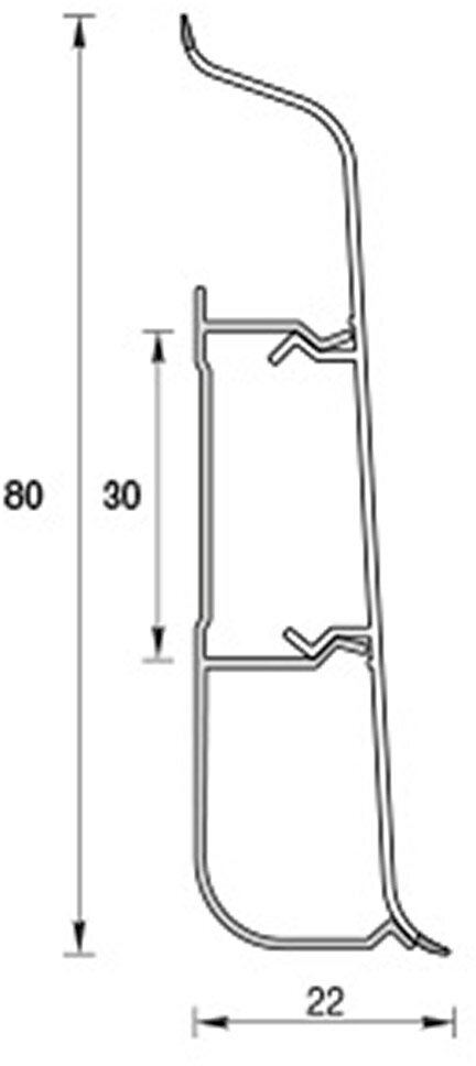 Плинтус ПВХ напольный Ideal Система 80 мм белый глянцевый 2200 мм со съемной панелью - фотография № 5