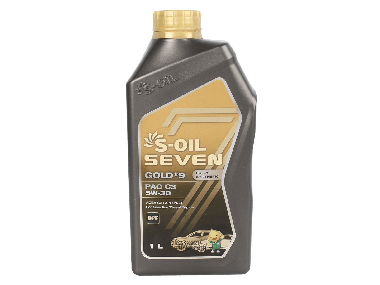 Масло моторное S-OIL C3 5W30 GOLD 9 1л E107744