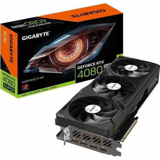 Видеокарта Gigabyte GeForce RTX 4080 SUPER WINDFORCE 16G V2