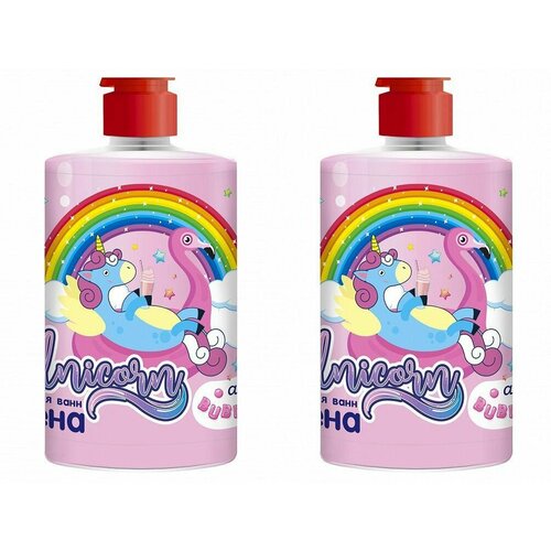 UNICORN Пена для ванн Bubble gum, 460 мл, 2 шт/