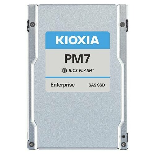 KIOXIA Enterprise SSD 6400GB 25 15mm SFF PM7-V SAS 24G SAS-4 225Gbits R4200W4100MBs IOPSR4K 720K355K MTTF 25M 3DWPD5Y Mixed Use TLC BiCS Flash 17879900₽