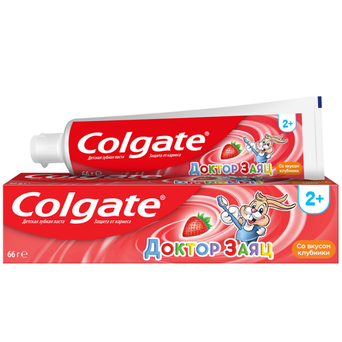 Colgate зубная паста детская доктор заяц клубника 50мл