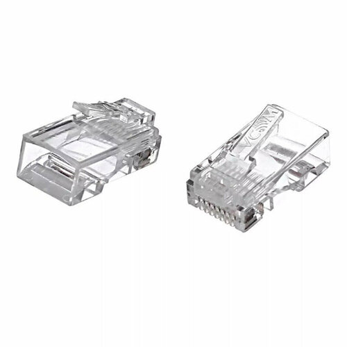 Коннектор Vcom RJ-45 8P8C UTP cat.6 20шт NM006-1/20 cat6 cat5e pass through rj45 modular plug network connectors utp 50μ gold plated 8p8c crimp end for ethernet cable