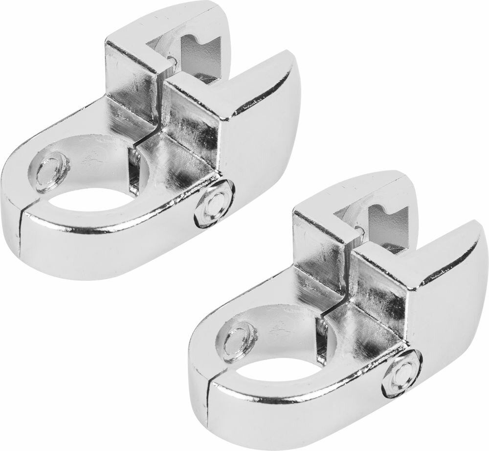 фото Держатель панели двусторонний поворотный, цвет хром