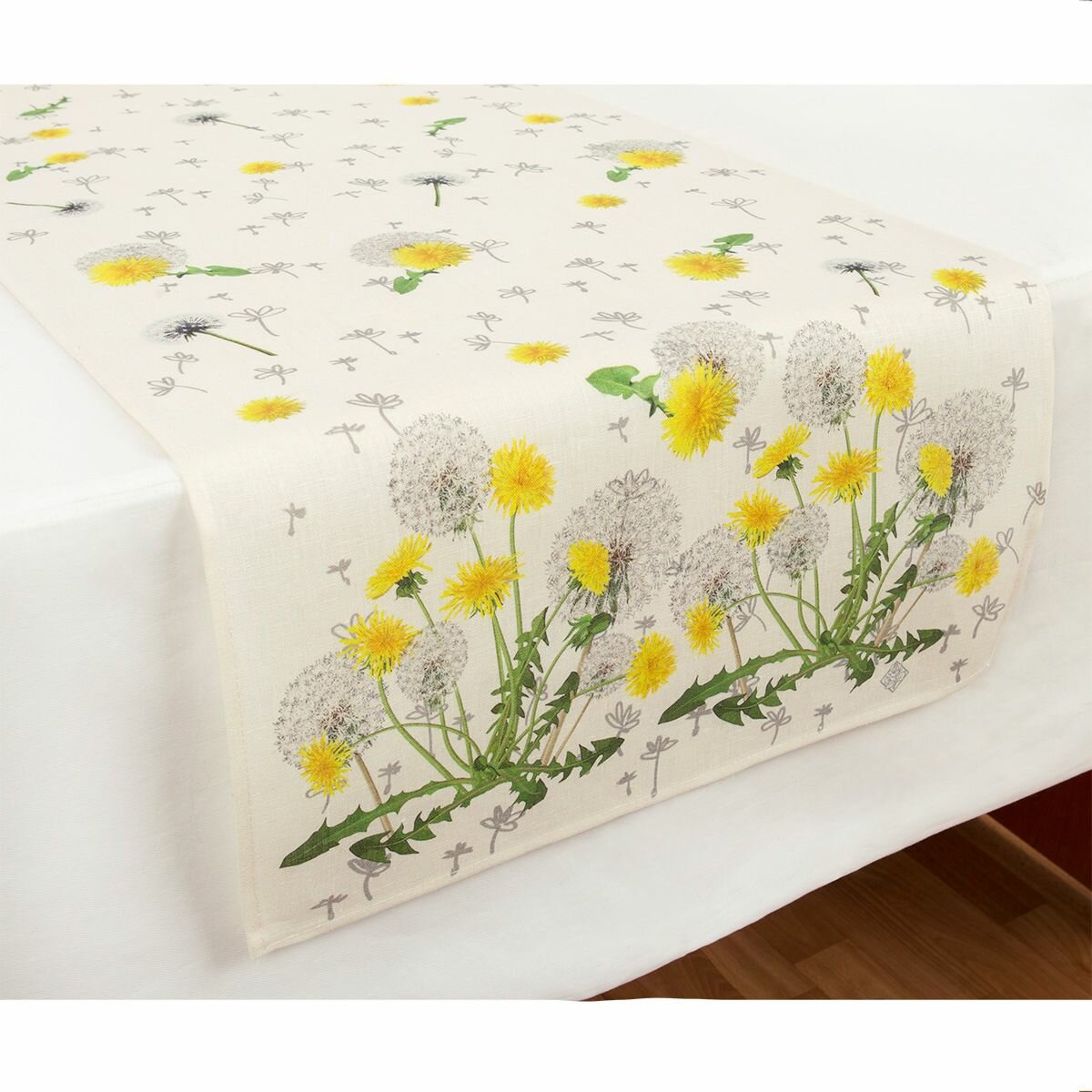 Дорожка настольная (льняная), Павловопосадская, рисунок: 11064, вид 0 , 45х148 см. Художник: Макаганчук Инна