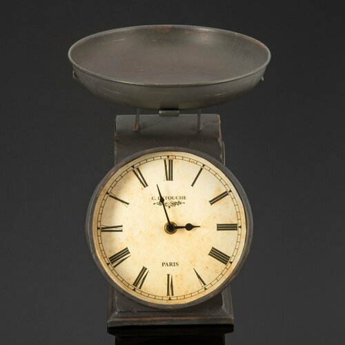 Часы настольные в виде весов Clayre Eef металл стекло Нидерланды 2000-2020 гг 16686₽