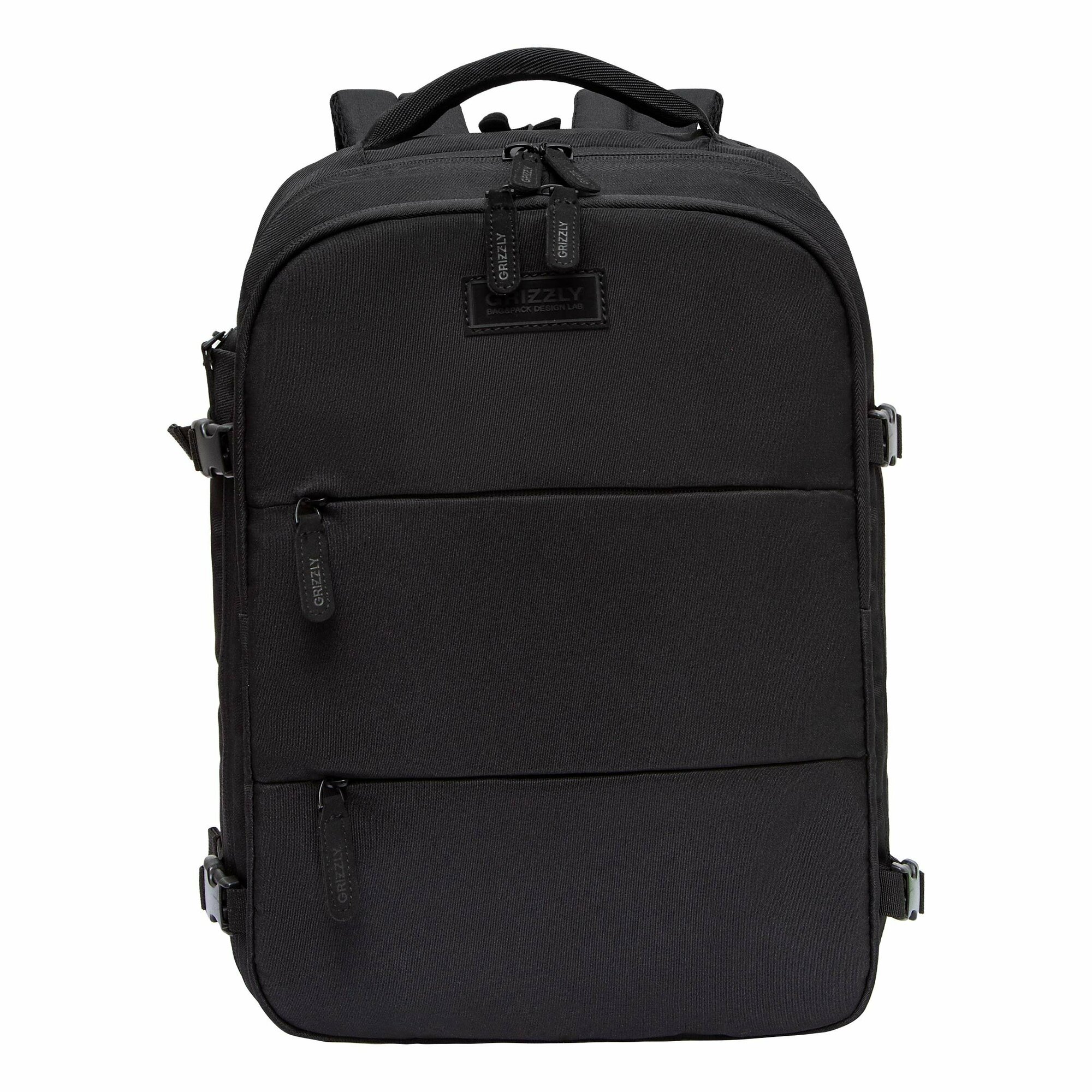Рюкзак молодежный GRIZZLY с отделением для ноутбука 15", креплением для чемодана и потайным карманом, мужской RQ-405-1/1 — фото 1