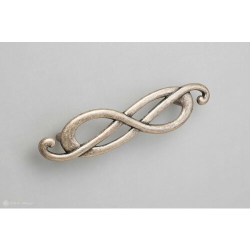 Capriccio мебельная ручка-скоба 128 мм левая состаренное серебро, 3 шт