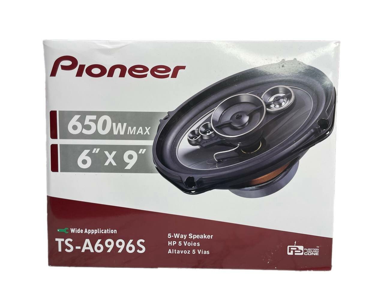 Автомобильные динамики Pioneer TS-6996S, Овал 16х24 См (6х9.45 Дюйм.), 650 Вт, Комплект из 2 штук. Колонки автомобильные