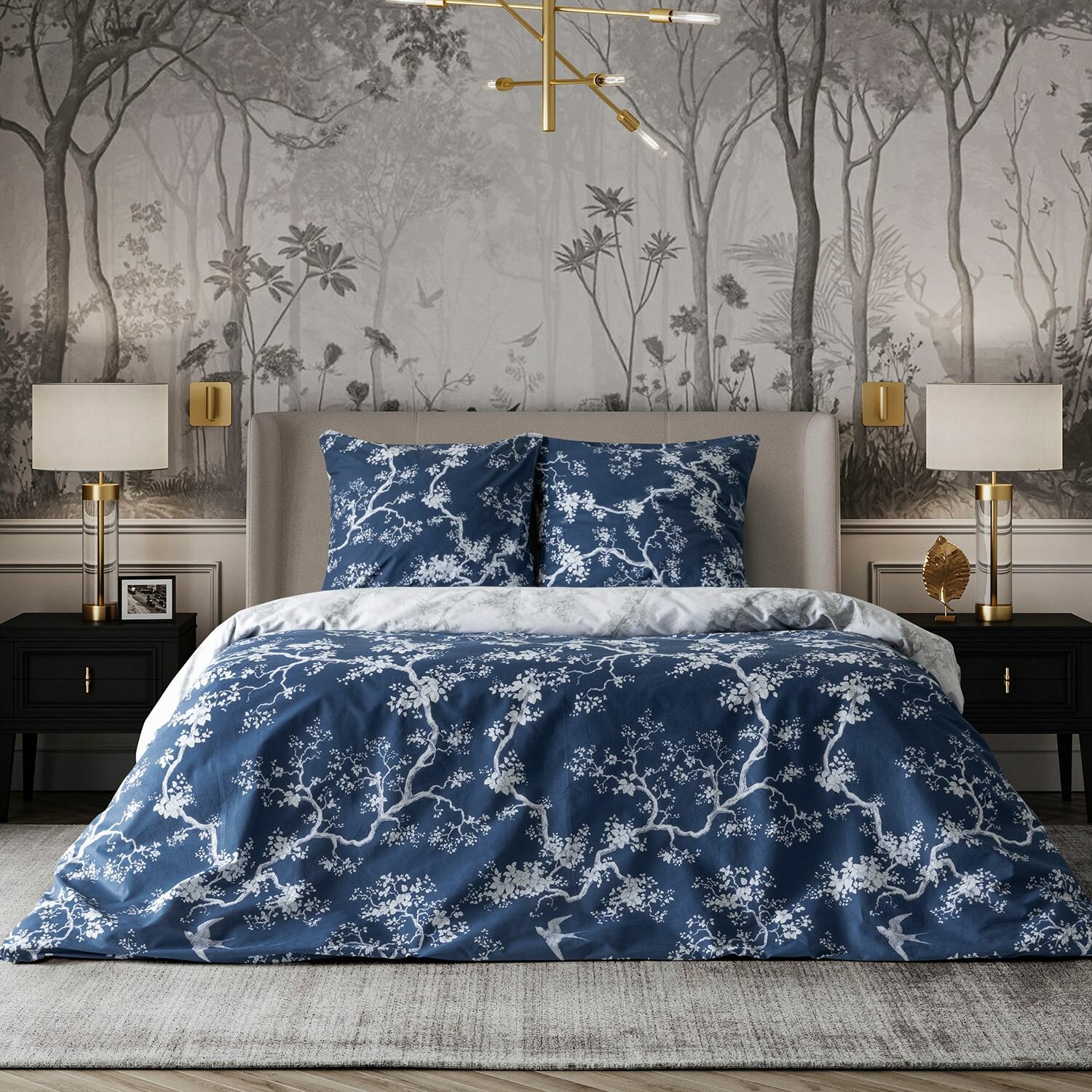 фото Постельное белье 1.5 спальное Mia Cara, Поплин, нав. 70х70, Felicite (Dolce Vita)