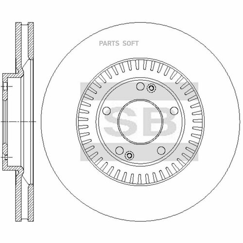 SANGSIN BRAKE SD1162 Диск тормозной SD1162 (51712-S1000)