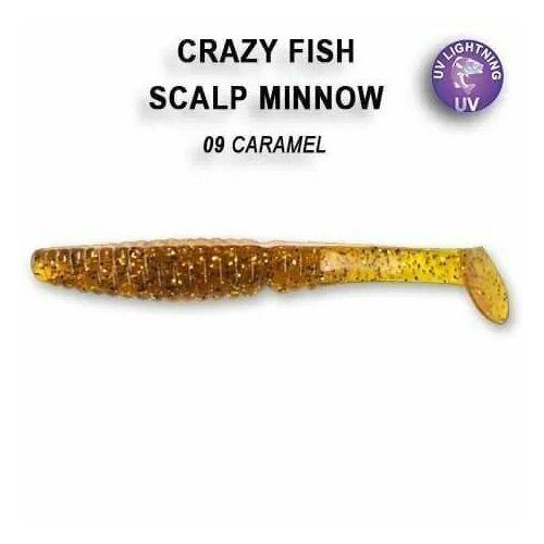 Силиконовые приманки Crazy Fish Scalp minnow 3.2 7-80-9-6, Кальмар, 5 шт. силиконовая приманка crazy fish scalp minnow 3 2 7 80 1 6 кальмар 5 шт