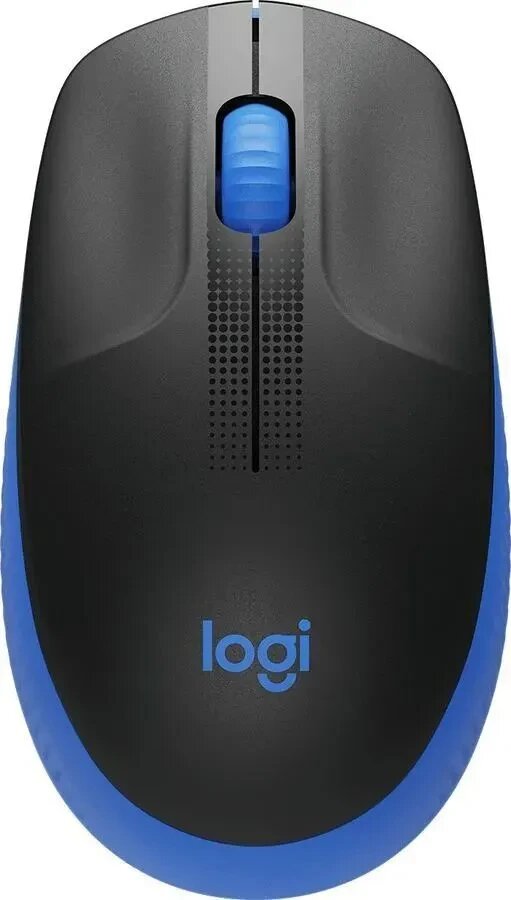 Компьютерная мышь Logitech M190 черный/синий (910-005914)