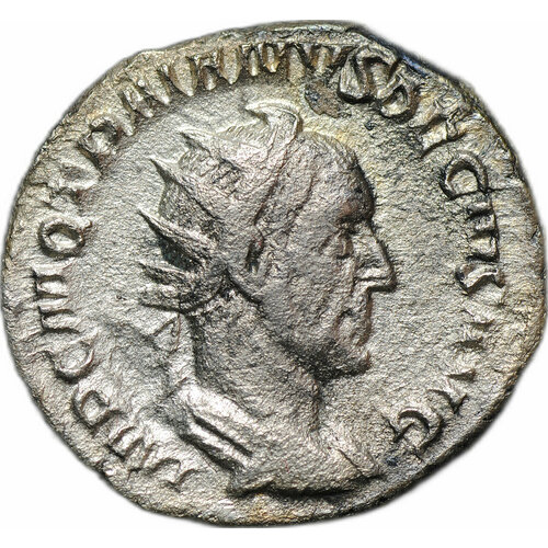 Монета Антониниан 249 - 251 Деций Траян Виктория с лавровым венком Римская Империя
