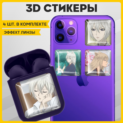 Наклейки на телефон 3D стикеры на чехол аниме Очень приятно, Бог Томоэ v1
