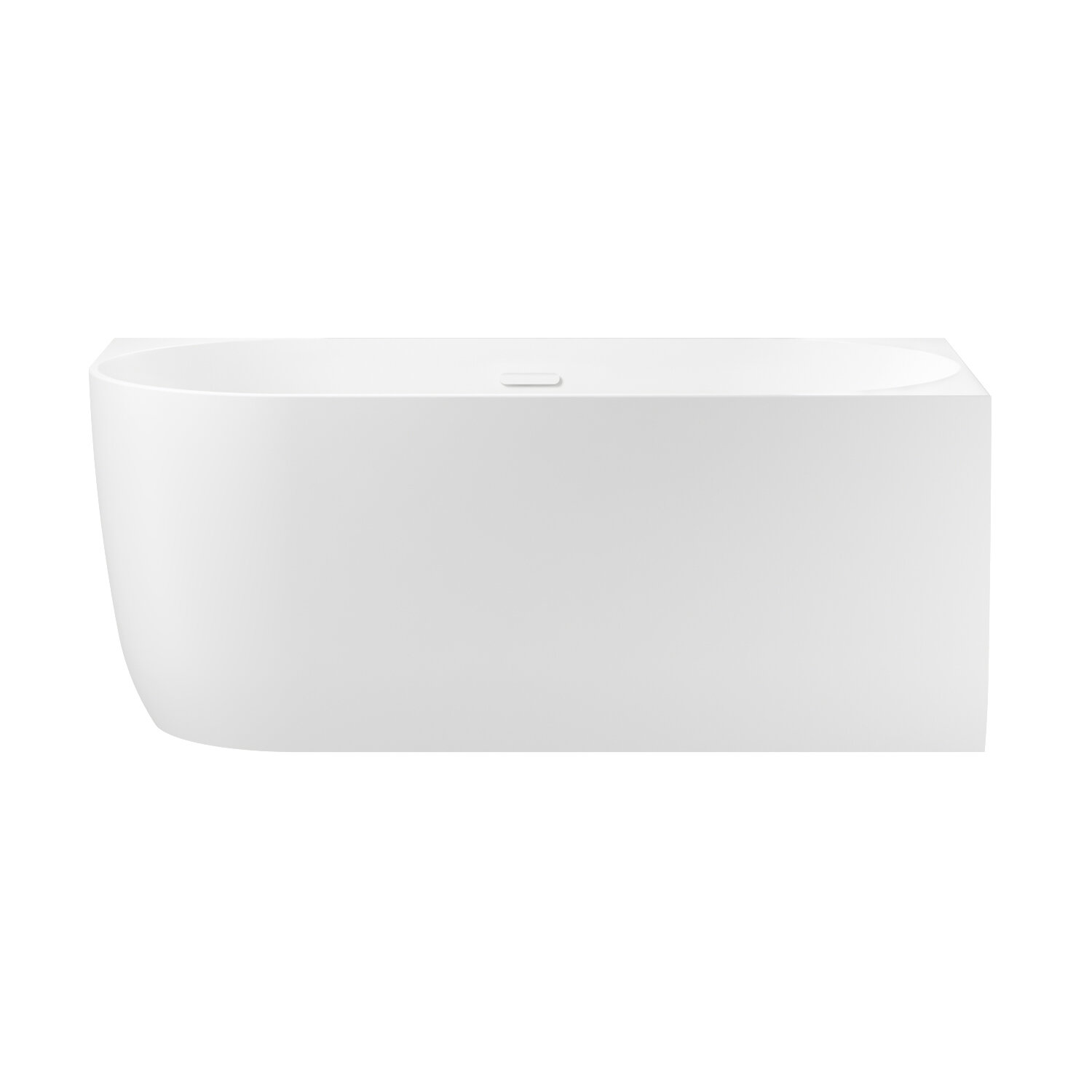 Пристенная угловая ванна акриловая 150 х 75 см с каркасом и экраном Wellsee Belle Spa 235702002 в наборе 4 в 1: асимметричная ванна белый глянец (правый разворот), каркас, экран, слив-перелив