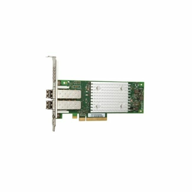 Адаптер Qlogic QLE2742-SR-CK (BK3210407-01 F) OEM 32Gb/s FC HBA, 2-port, PCIe v3.0 x8, LC SR MMF, В комплекте две планки (LP + FH)