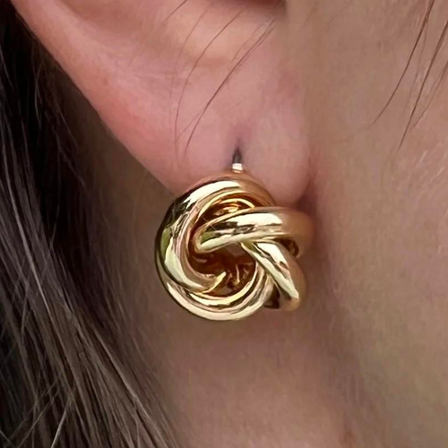 Комплект серег earring for women, золотой серьги гвоздики женские асимметричные в форме кота и рыбы