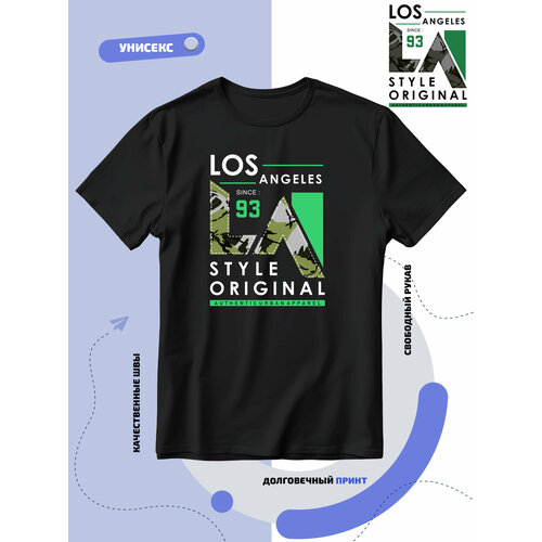 Футболка SMAIL-P Los Angeles style original authentic urban apparel, размер L, черный