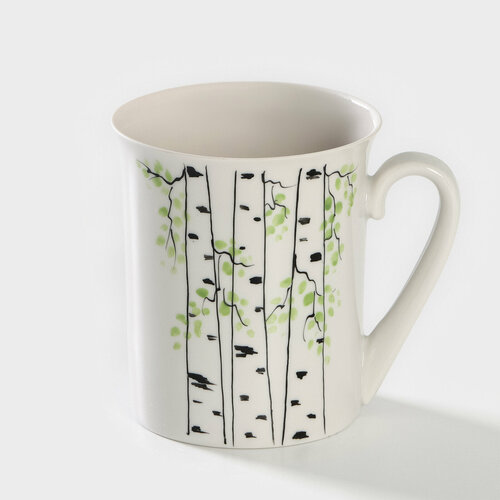 Кружка фарфоровая Березки 300 мл 840₽