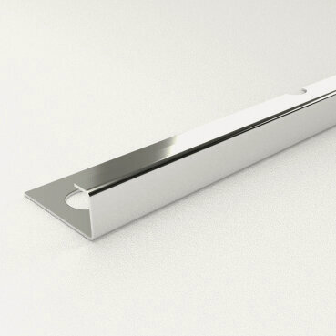 Изображение товара Профиль для плитки 12 мм Лука К12 НСП, длина 2,7 м, нержавеющая сталь полированная