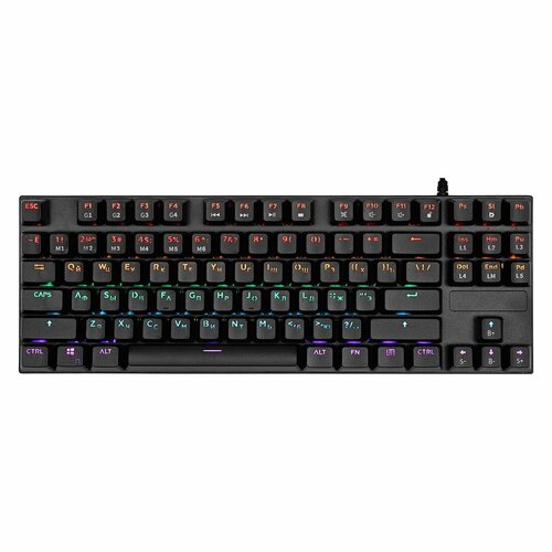 Игровая клавиатура USB Saibot KX-13 черная TFN-GM-KW-KX-13BKB механическая 2599₽