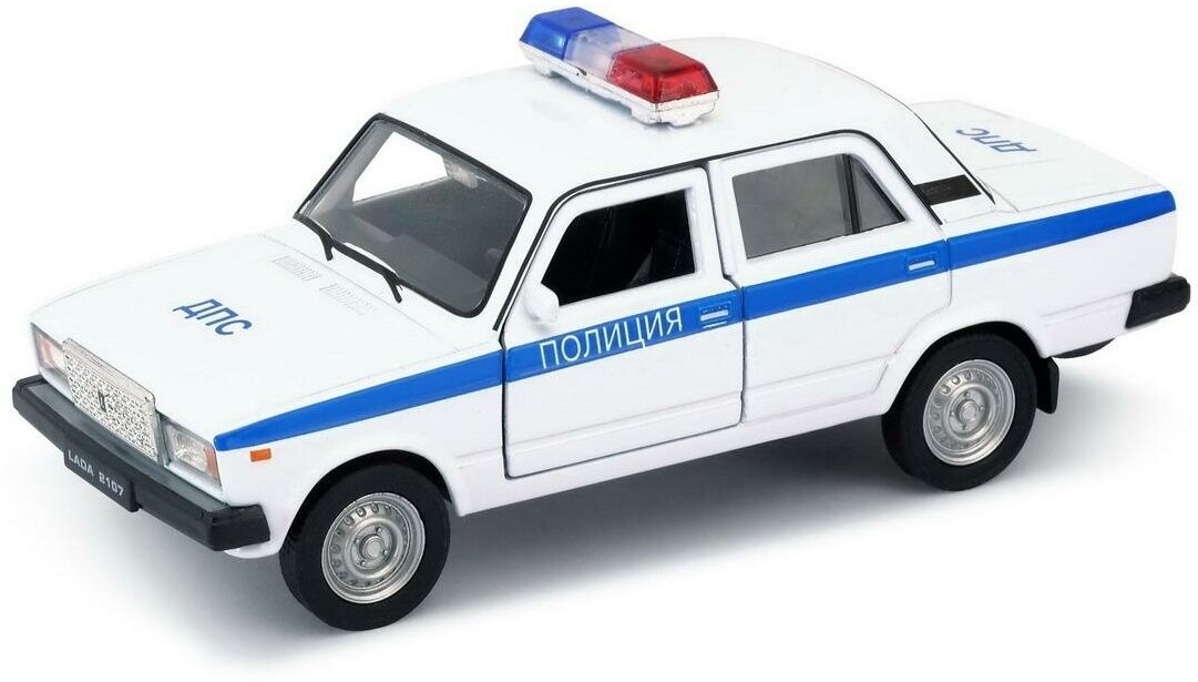 Машинка Welly LADA 2107 Полиция металлическая 1:34-39