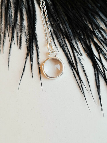 Изображение товара Подвеска, серебро, 925 проба, серебрение, горный хрусталь