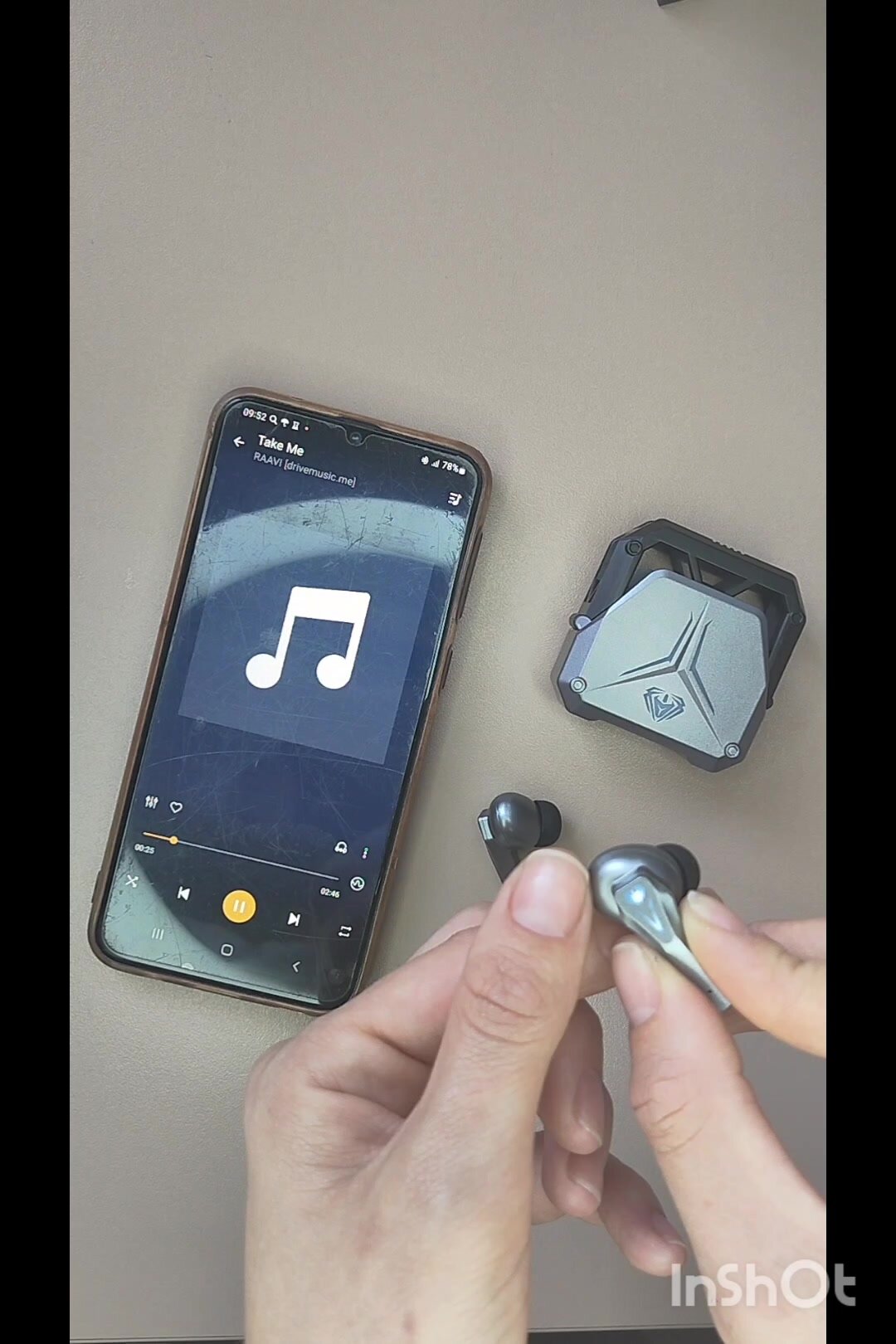 Наушники беспроводные с шумоподавлением, игровые, с микрофоном, USB Type-C, серые — фото 1