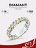 Кольцо Diamant, серебро, 925 проба, родирование, фианит