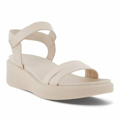 фото Босоножки ecco flowt wedge lx w, размер 39, бежевый