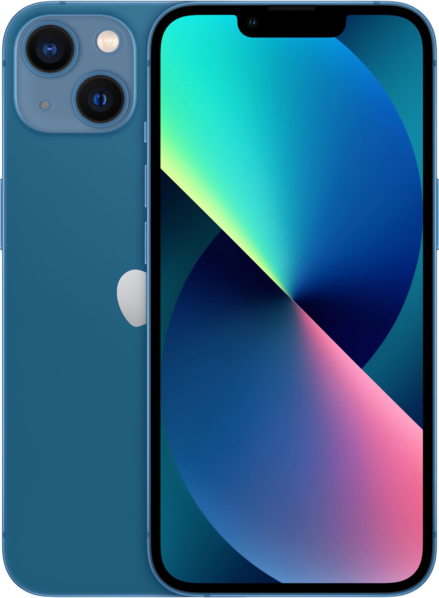 Смартфон Apple iPhone 13, 128GB, камера 12MP, OLED экран, IP67, NFC, Bluetooth 5.0, цвет синий