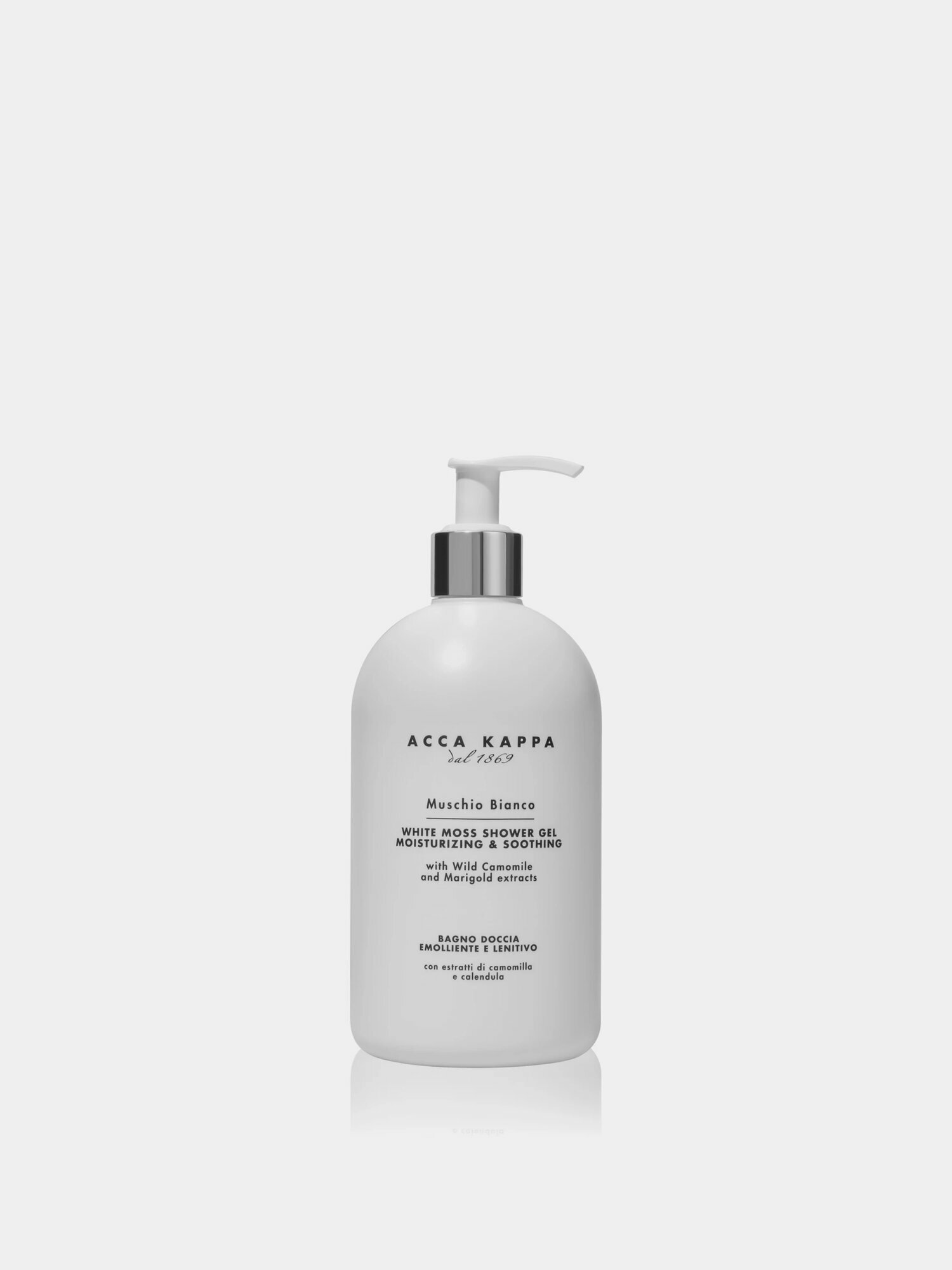 Гель для душа Acca Kappa Muschio Bianco 500 ml, Белый, 500 ml