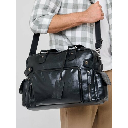 Сумка дорожная CARLOTTY 20 л 14х27х41 см ручная кладь черный 1300₽