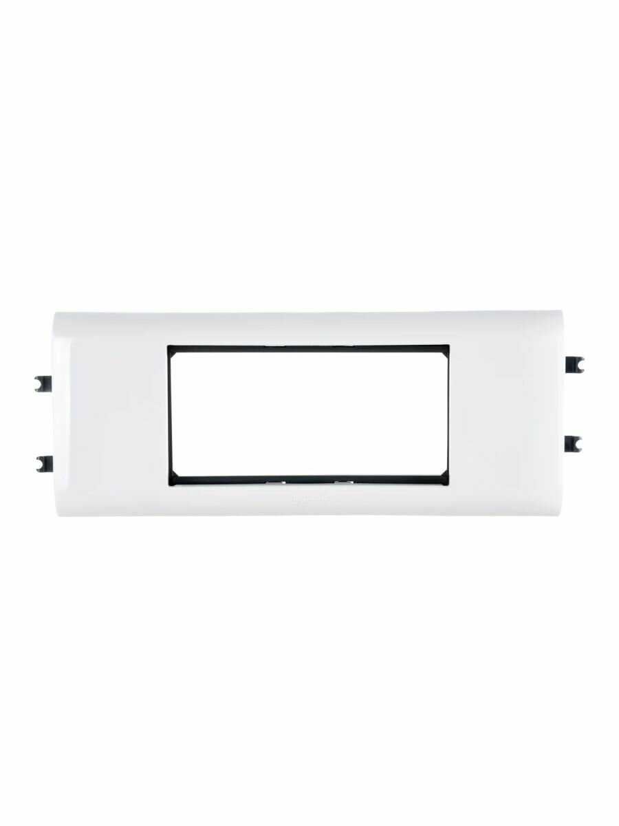 Суппорт Legrand Mosaic на 4 модуля шириной 65мм белый 10954 - фото №1